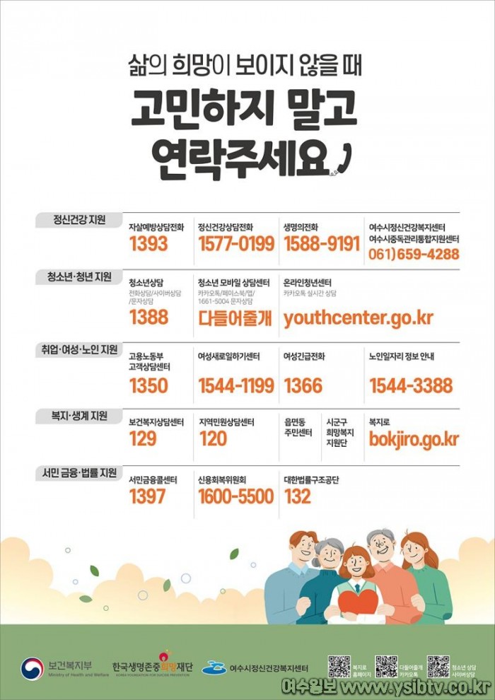 6 여수시정신건강복지센터, 삶이 힘들 때 “고민하지 말고 연락주세요”.jpg