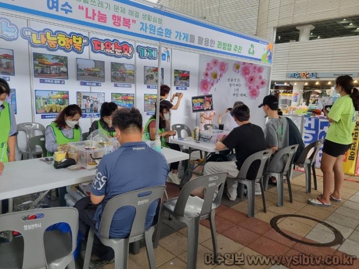 2-3 여수시, ‘나눔 행복 자원순환 가게’ 전시체험부스 북적.jpg