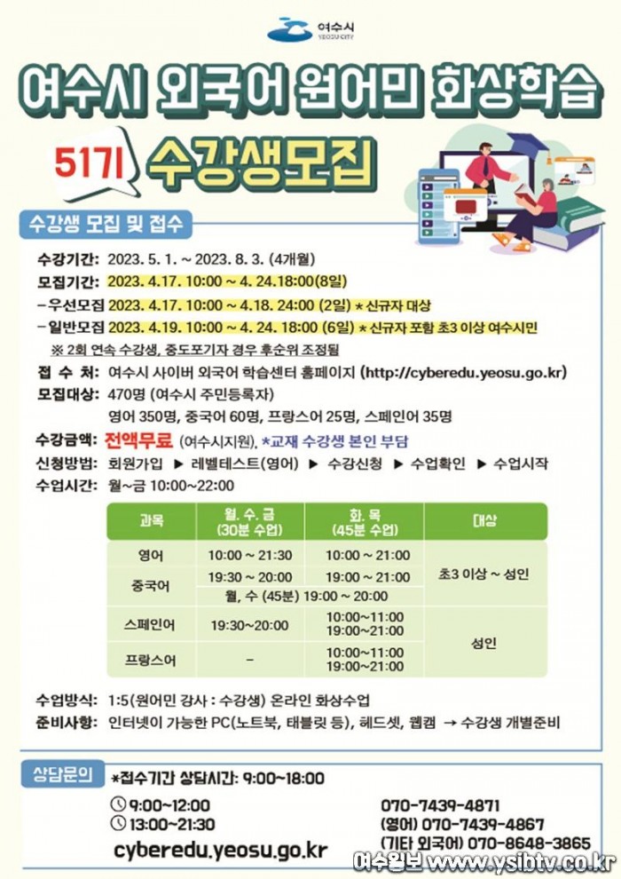 6 여수시, ‘외국어 원어민 화상학습’ 51기 수강생 모집.jpg