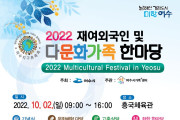 여수시가족+센터, 2022. 재여외국인 및 다문화가족 한마당 개최 안내