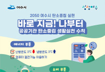 여수시, 2050 탄소중립 "바로 지금, 나부터! 실천해요"