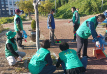 여수시 시전동 바르게살기와 새마을협의회, 합동 청결활동 나서