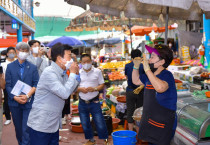 정기명 여수시장, 추석 명절 앞두고 ‘민생 살리기’ 전통시장 방문