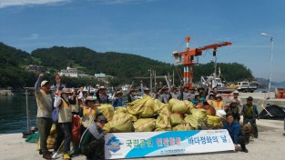 민관군 합동 다도해해상국립공원 임포 바닷가 청소