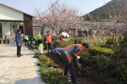 여수시청 ‘희망드림’ 봉사팀, 노인요양시설 꽃밭 조성