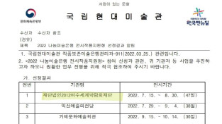 2022 국립현대미술관 국립현대미술관 나눔미술은행 전시유치