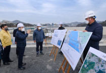 웅천~소호 간 해상교량 '5월 임시개통' 앞두고 마무리 공사 한창