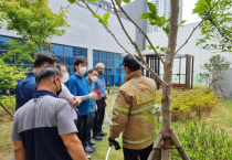 여수소방서, 학동119안전센터1급 소방안전관리대상물 합동소방훈련 실시