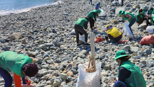 여서동 새마을부녀회, 해양쓰레기 청결활동 펼쳐