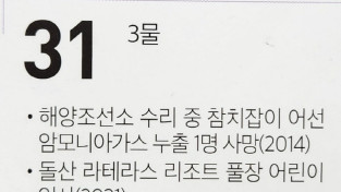 [여수 역사 달력] 일주일 빨라진 여자만의 고수온 주의보