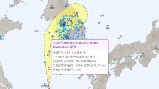 태풍 ‘종다리’ 북상에 ‘안전 주의’ 당부…21일 자정 경 세력 약화 예상