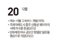 [여수 역사 달력] 12월 20일의 여수