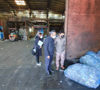 포토- 영산강청, 설 연휴 생활폐기물 적체 대비 관리실태 점검