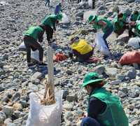 여서동 새마을부녀회, 해양쓰레기 청결활동 펼쳐