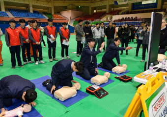 ‘산단 재난대응 능력 강화’…여수시, 재난대응 응급처치 경연대회 개최