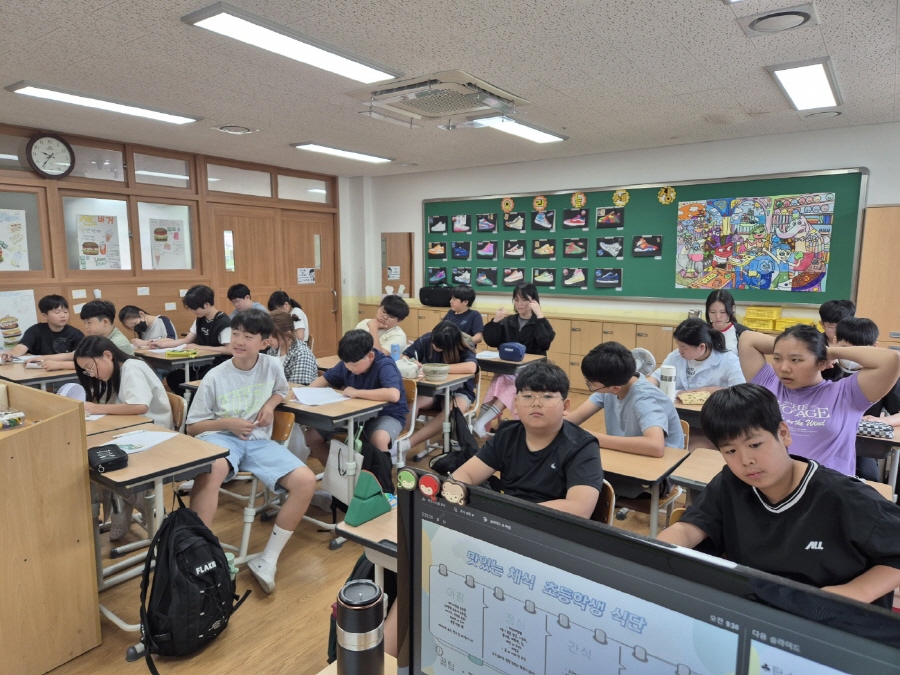 여수 송현초 6학년 4반, 생태전환 수업 통해 지구 지키는 작은 실천