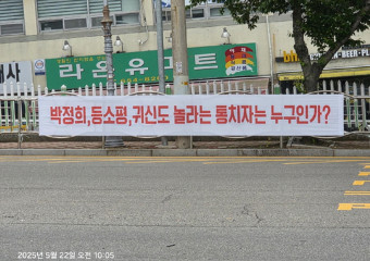 여수시 전역에 정치적 문구 담긴 불법 현수막 무단 게시